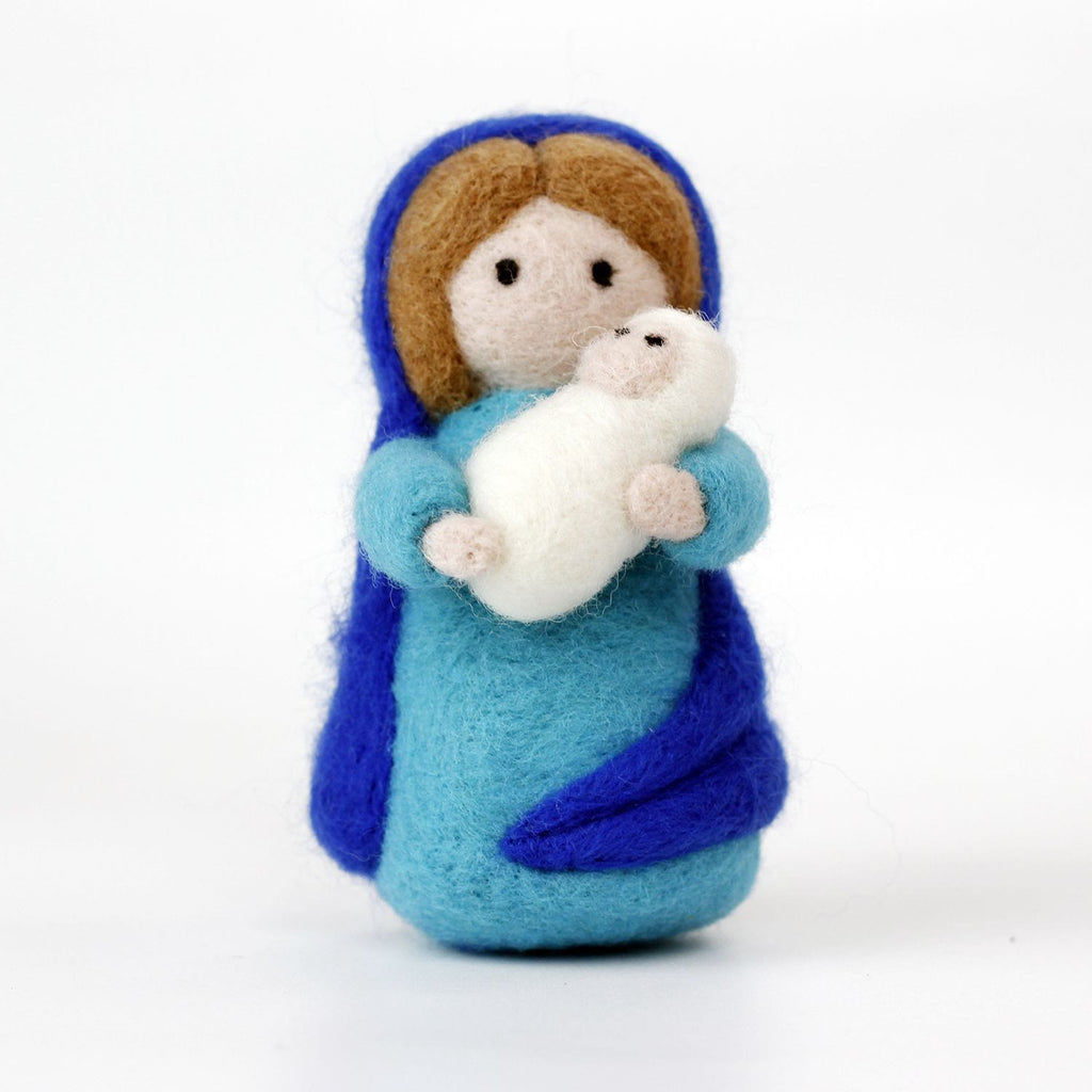 Nativity Needle Felt Kit - Wool Felted Dolls | DIY Handmake lovers | Nice Needle Collectible Gifts - Maria kit - image 6
