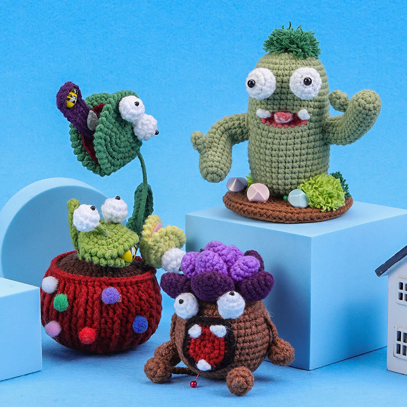 Handmade  Plant Monster Series Crochet kit -  Lovely Crochet Toys | Diy Home Decoration |  Personalized Gifts - image 0