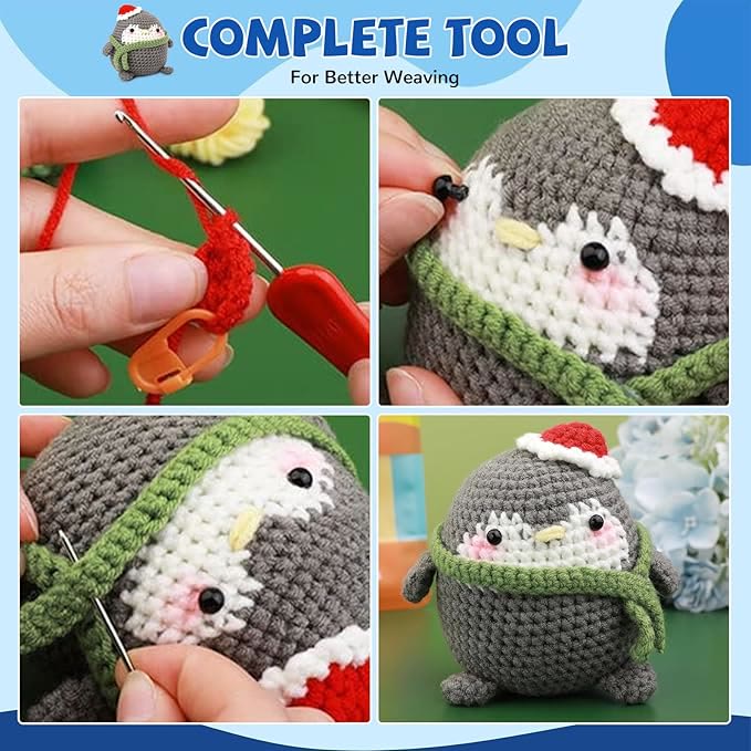  Handmade Fat Penguin Crochet Kit - Cutest Home Decoration | Diy  Crochet Handcrafting - image 3
