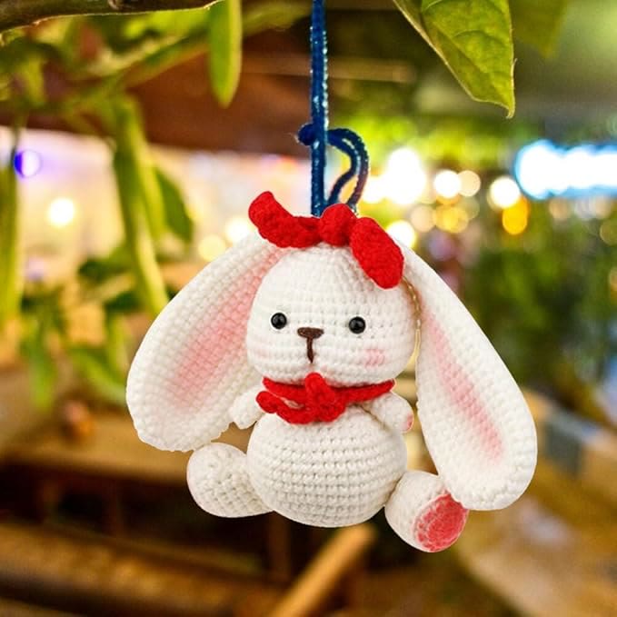  Handmade Sweetheart Rabbit Crochet Kit - Adorable Crochet Toys |  Suitable For Beginner | Nice Presents For Lovers  - image 1