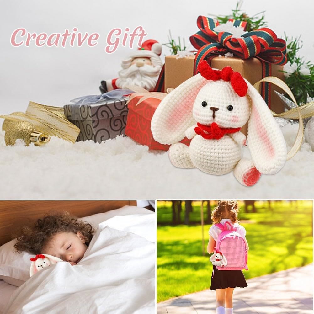  Handmade Sweetheart Rabbit Crochet Kit - Adorable Crochet Toys |  Suitable For Beginner | Nice Presents For Lovers  - image 6