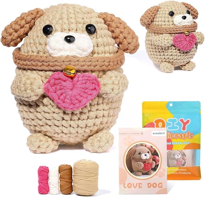  Handmade Love Doggie Crochet Kit - Unique Crochet Handcrafting |  Backpack Decoration - Love Doggie Crochet Kit - image 5