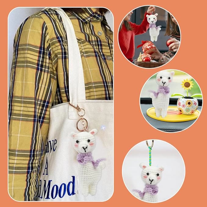  Handmade Sheep Lamb Crochet Kit - Handmake Crochet Dolls | Great Birthday Gifts - image 5