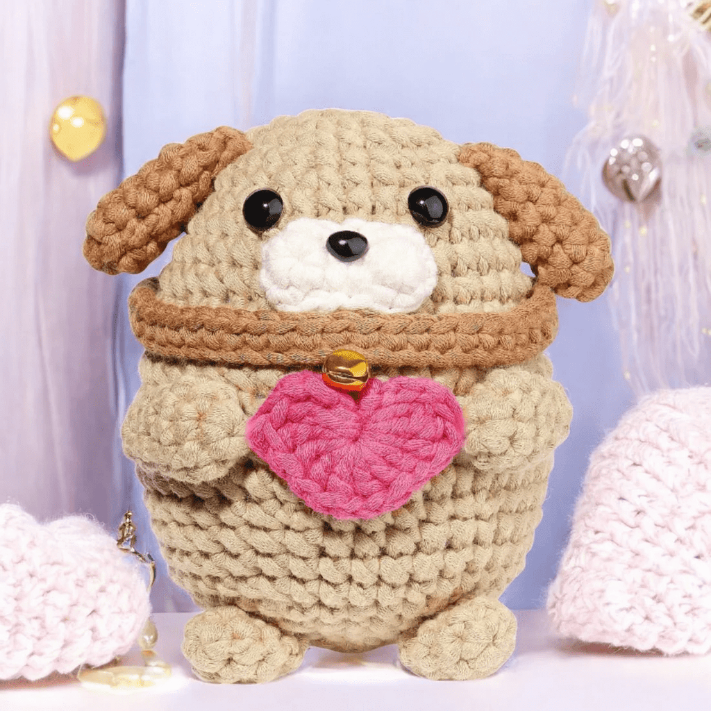  Handmade Love Doggie Crochet Kit - Unique Crochet Handcrafting |  Backpack Decoration - image 1