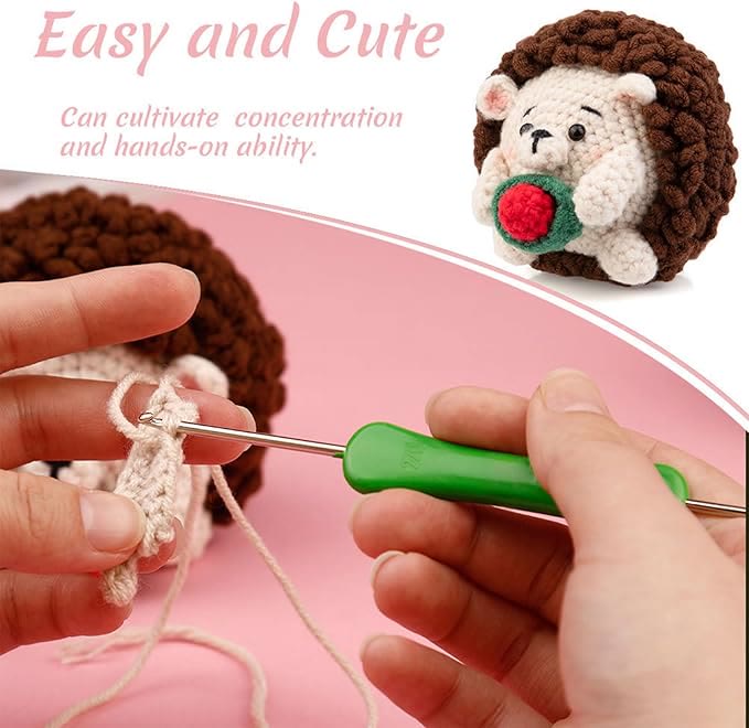  Handmade Cute Hedgehog Crochet Kit - Nice  Handmake Decoration  | Cutest Crochet Toys  - image 5