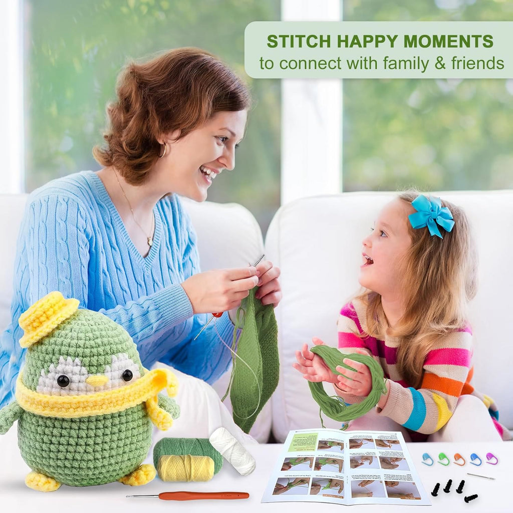  Handmade Green Penguin Crochet Kit - Cutest Home Decoration | Diy  Crochet Handcrafting - image 5