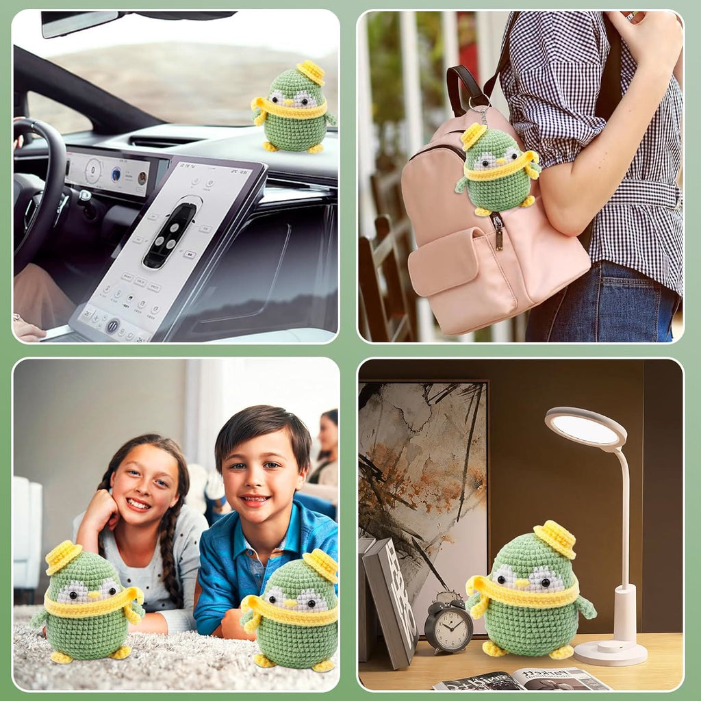  Handmade Green Penguin Crochet Kit - Cutest Home Decoration | Diy  Crochet Handcrafting - image 6