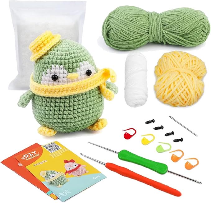  Handmade Green Penguin Crochet Kit - Cutest Home Decoration | Diy  Crochet Handcrafting - image 7