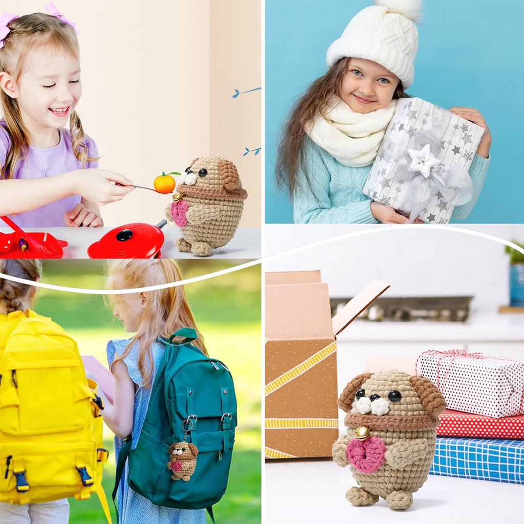  Handmade Love Doggie Crochet Kit - Unique Crochet Handcrafting |  Backpack Decoration - image 7