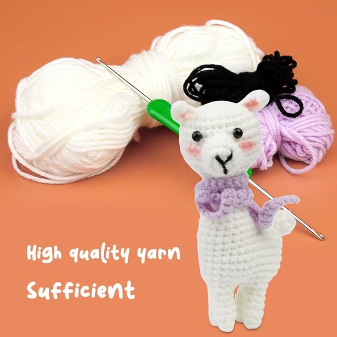  Handmade Sheep Lamb Crochet Kit - Handmake Crochet Dolls | Great Birthday Gifts - image 3