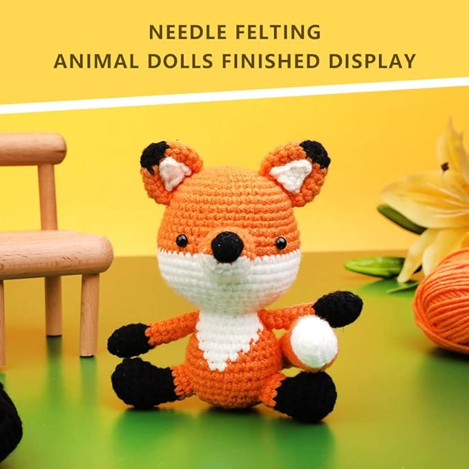  Handmade Little Fox Crochet Kit - Creative Crochet Toys | Handmake Christmas Gifts  - image 2