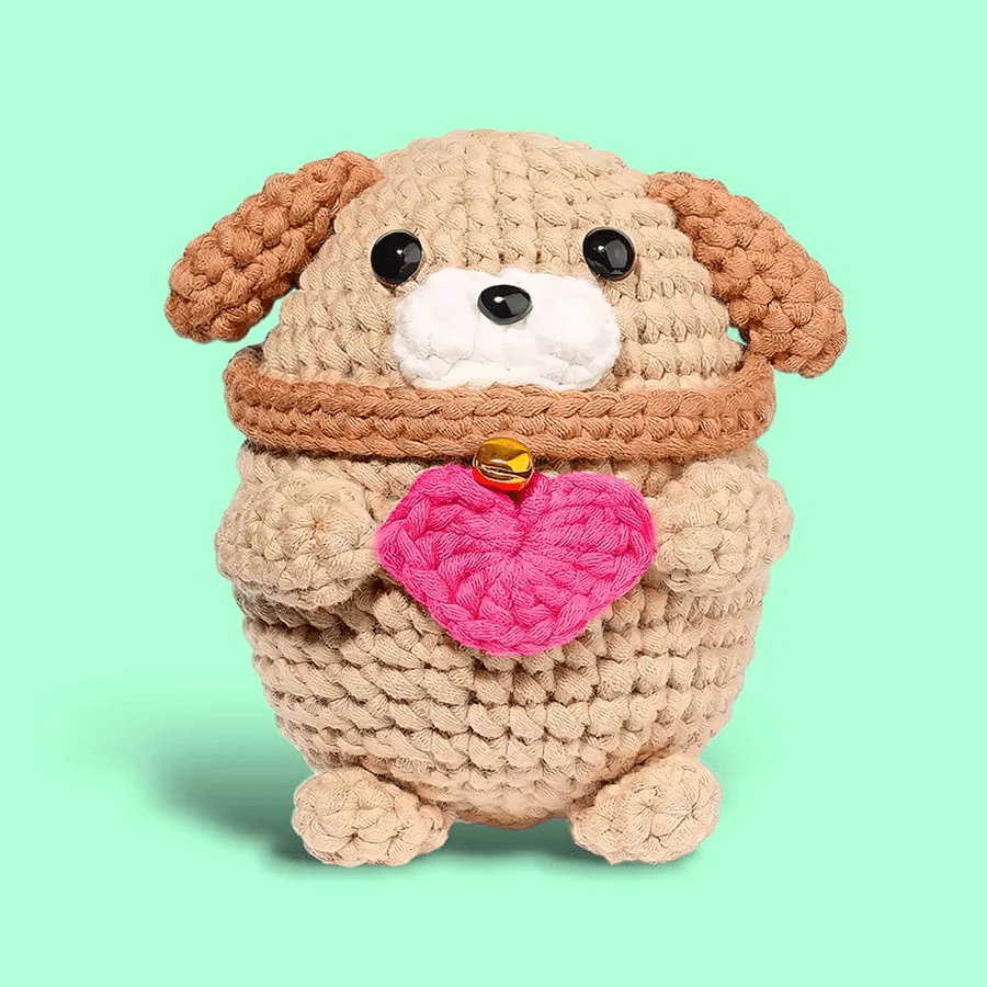 Handmade Love Doggie Crochet Kit - Unique Crochet Handcrafting |  Backpack Decoration - image 0
