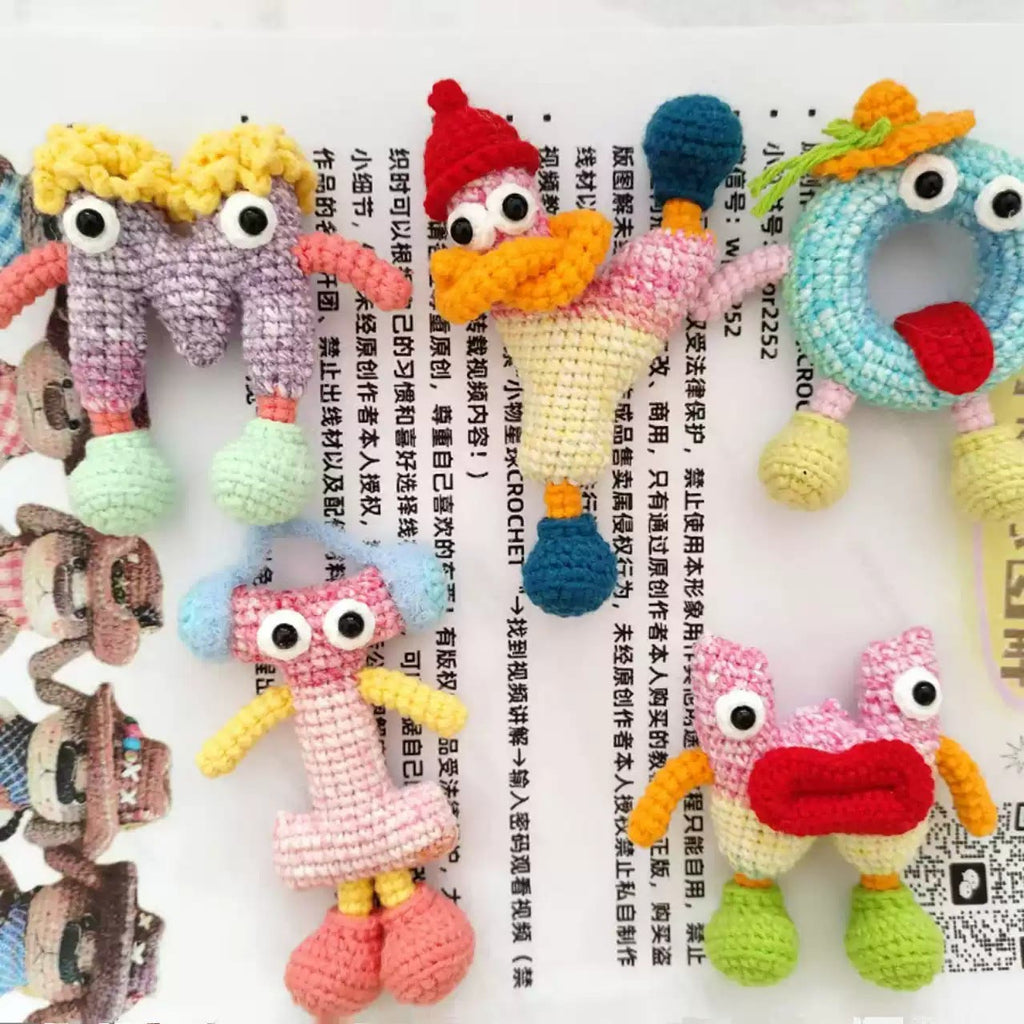 26 Alphabet Crochet Toy -  Diy Crochet Key Chain | Bag Fashion Accessories - image 6