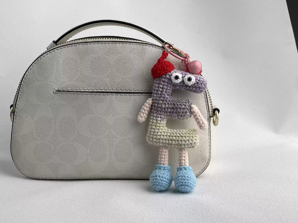 26 Alphabet Crochet Toy -  Diy Crochet Key Chain | Bag Fashion Accessories - E - image 11