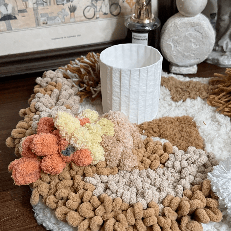 Handmade Brown Moss Crochet Coasters- Exquisite Decoration Craft  | Prefect Gift  For mother's Day - image 1