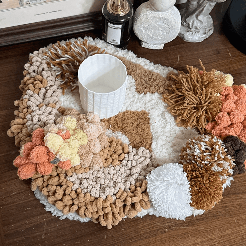 Handmade Brown Moss Crochet Coasters- Exquisite Decoration Craft  | Prefect Gift  For mother's Day - image 3