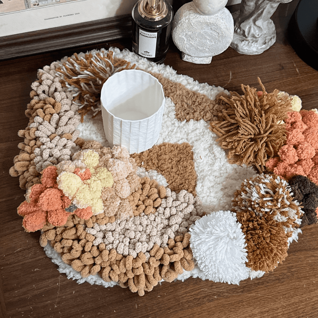 Handmade Brown Moss Crochet Coasters- Exquisite Decoration Craft  | Prefect Gift  For mother's Day - image 5