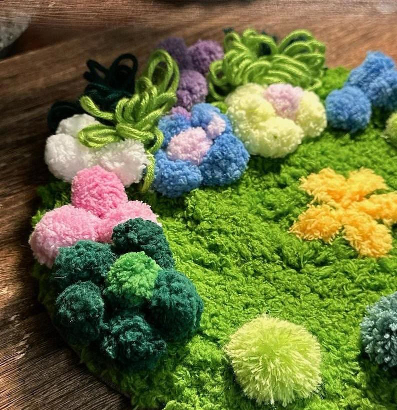 Handmade Green Moss Crochet Coasters -  Beautiful Handicrafts  | Nice Home Decoration | Birthday Gift For Her - image 1