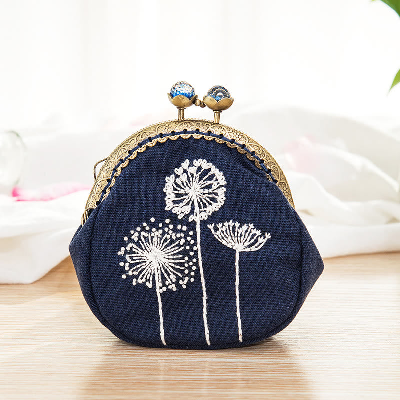 Metal Kiss Lock Bag Kit | Exquisite Coin Purse  | Diy  Mother's Day Gifts - Dandelion - image 12