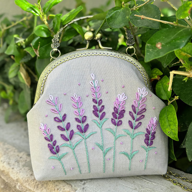 Embroidery Kiss Lock Bag Kit  | Handmake Creative Gifts |  Diy Needlework Backpack - image 5