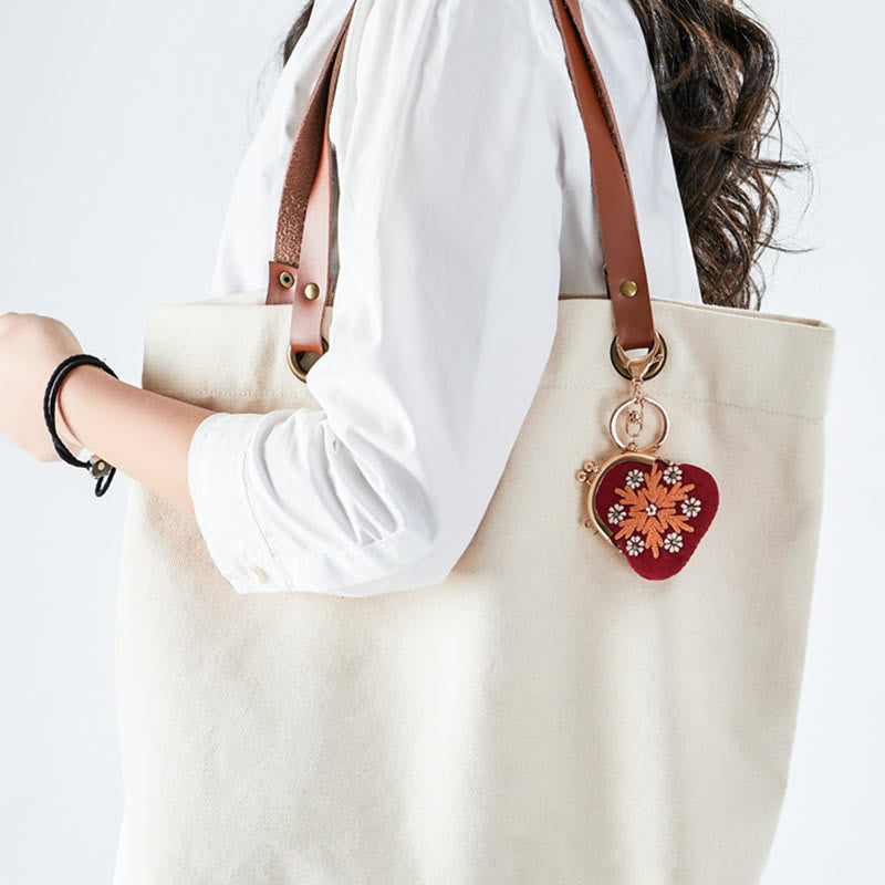 Handmade Mini Lock Coin Purse  Kit | Embroidery Starter Diy Crafts | Wonderful Gifts For Her - image 14