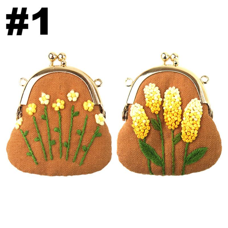 Handmade Mini Lock Coin Purse  Kit | Embroidery Starter Diy Crafts | Wonderful Gifts For Her - #1 - image 3