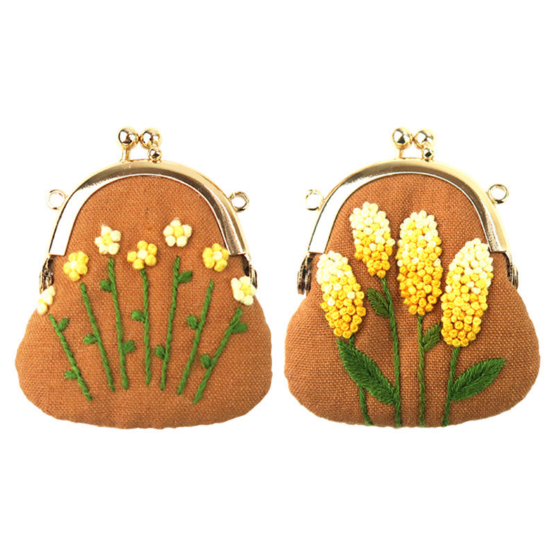 Handmade Mini Lock Coin Purse  Kit | Embroidery Starter Diy Crafts | Wonderful Gifts For Her - image 0