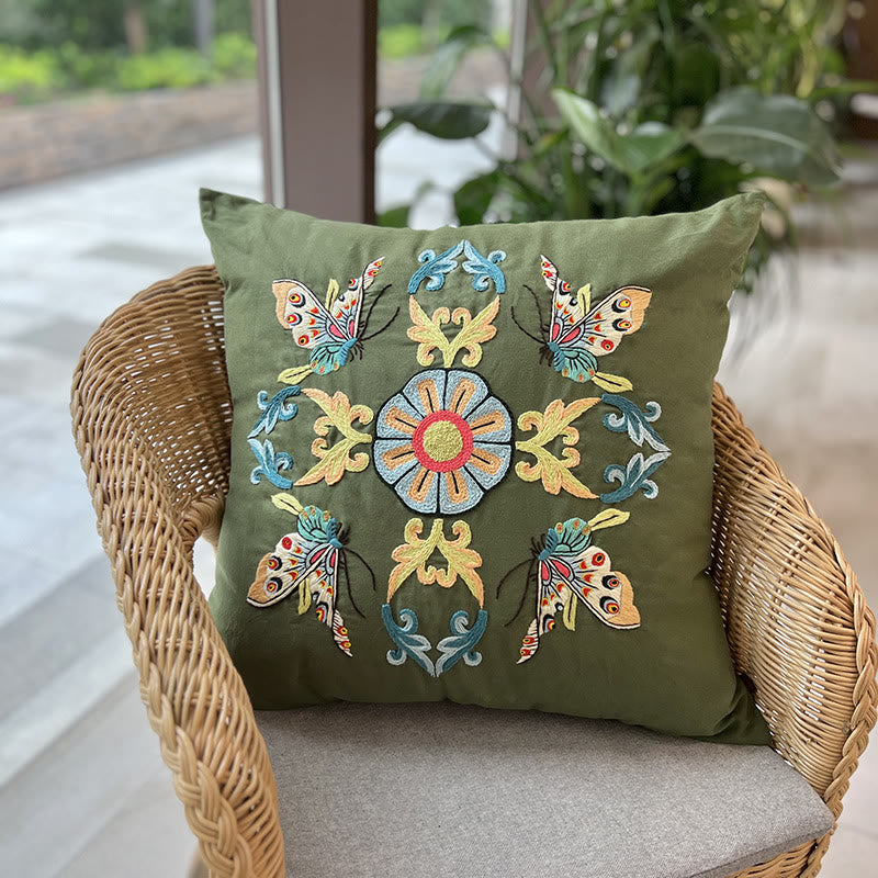 Embroidered  Pillow Case Kits  | Diy Needlepoint Home Deco | Vintage Handmake Crafts - image 7