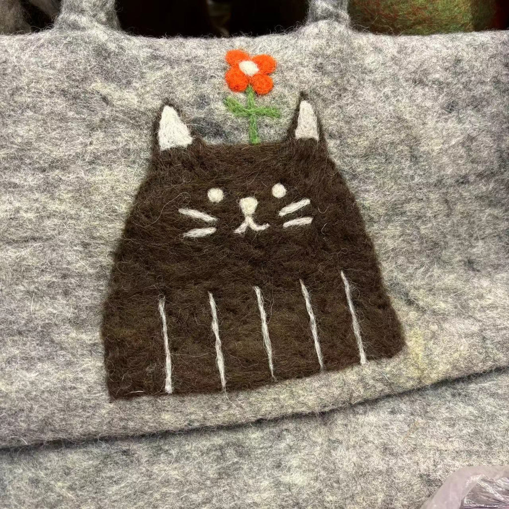  Needle Felted Bag - Cute Design Crafts | Fashion Dual-purpose Bag - image 6