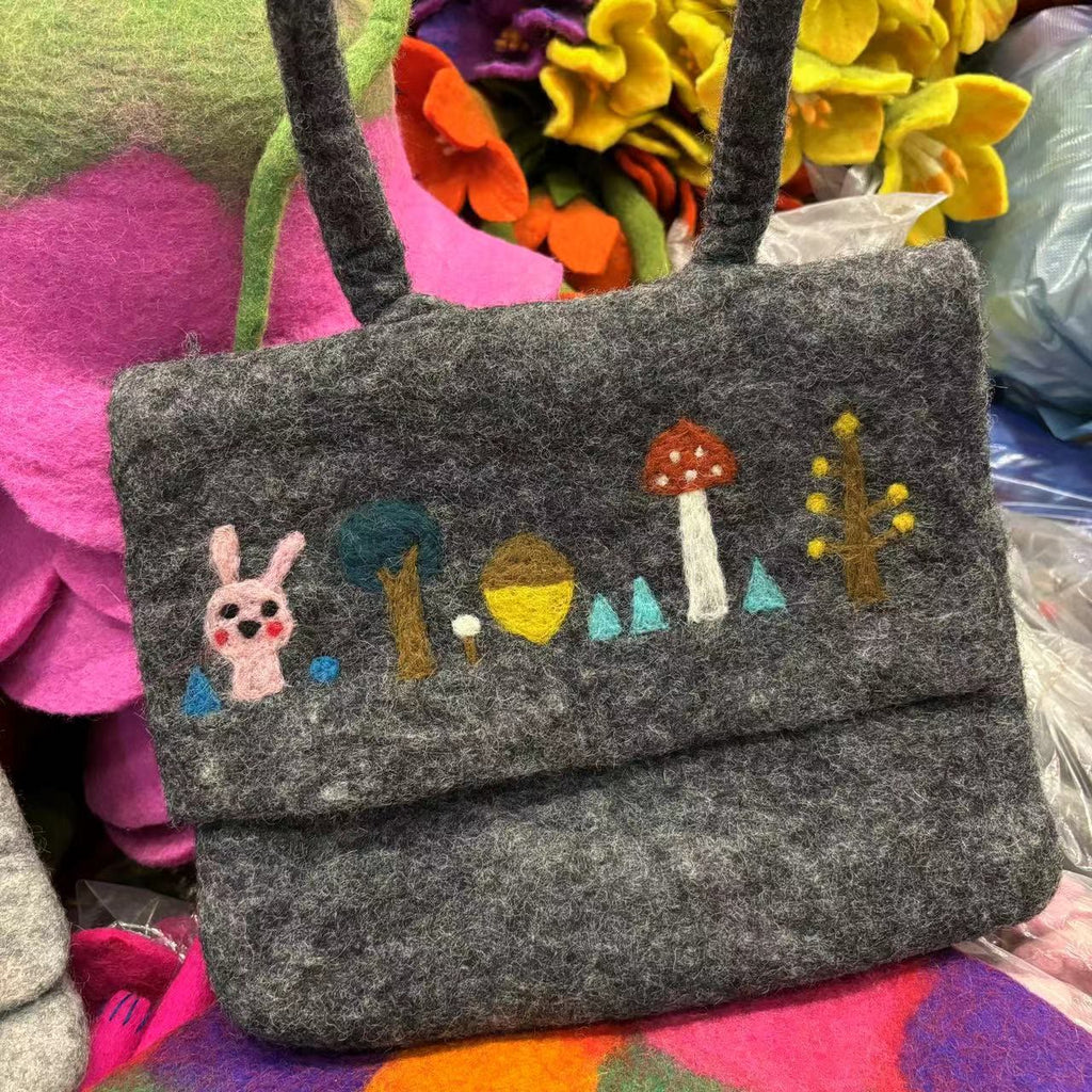  Needle Felted Bag - Cute Design Crafts | Fashion Dual-purpose Bag - image 2