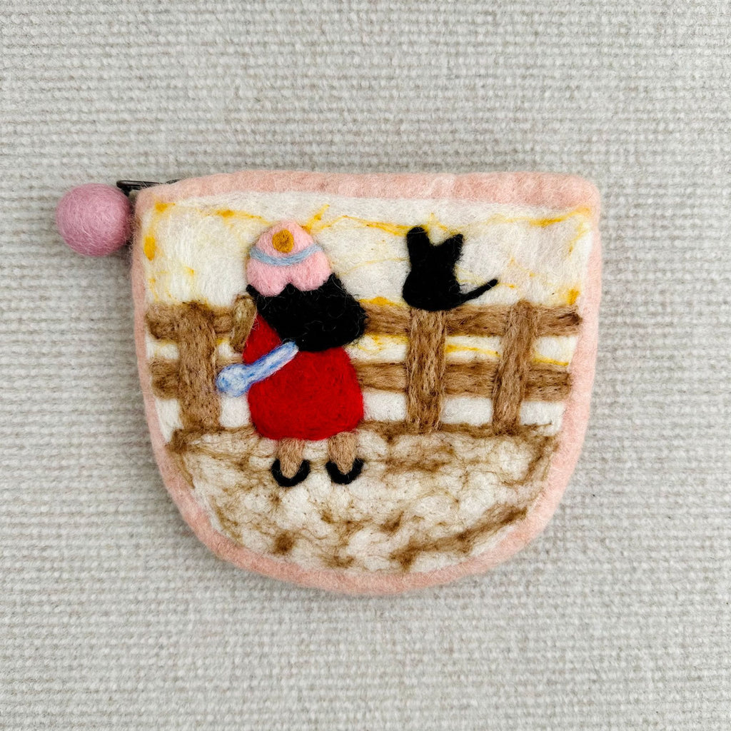 Needle Felted Bag - Handmak Mini Purse | Portable Daily Coin Bag - image 5