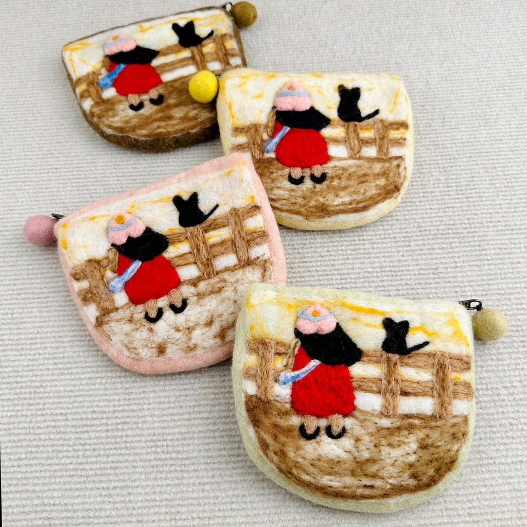 Needle Felted Bag - Handmak Mini Purse | Portable Daily Coin Bag - image 0