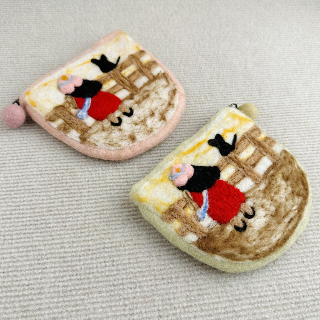 Needle Felted Bag - Handmak Mini Purse | Portable Daily Coin Bag - image 4