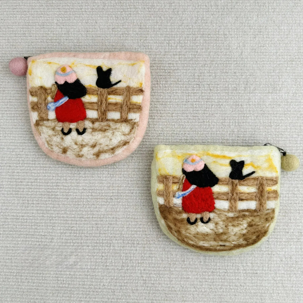 Needle Felted Bag - Handmak Mini Purse | Portable Daily Coin Bag - image 1