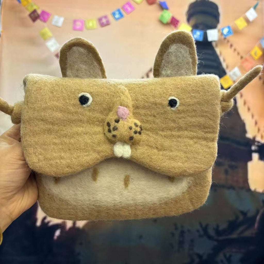 Needle Felted Bag - Adorable Animal Crossbody Bags |  Various Size Bag | Perfect And Versatility Gifts For Mom - S-Squirrel - image 4