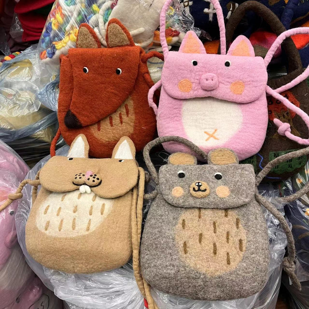 Needle Felted Bag - Adorable Animal Crossbody Bags |  Various Size Bag | Perfect And Versatility Gifts For Mom - image 15