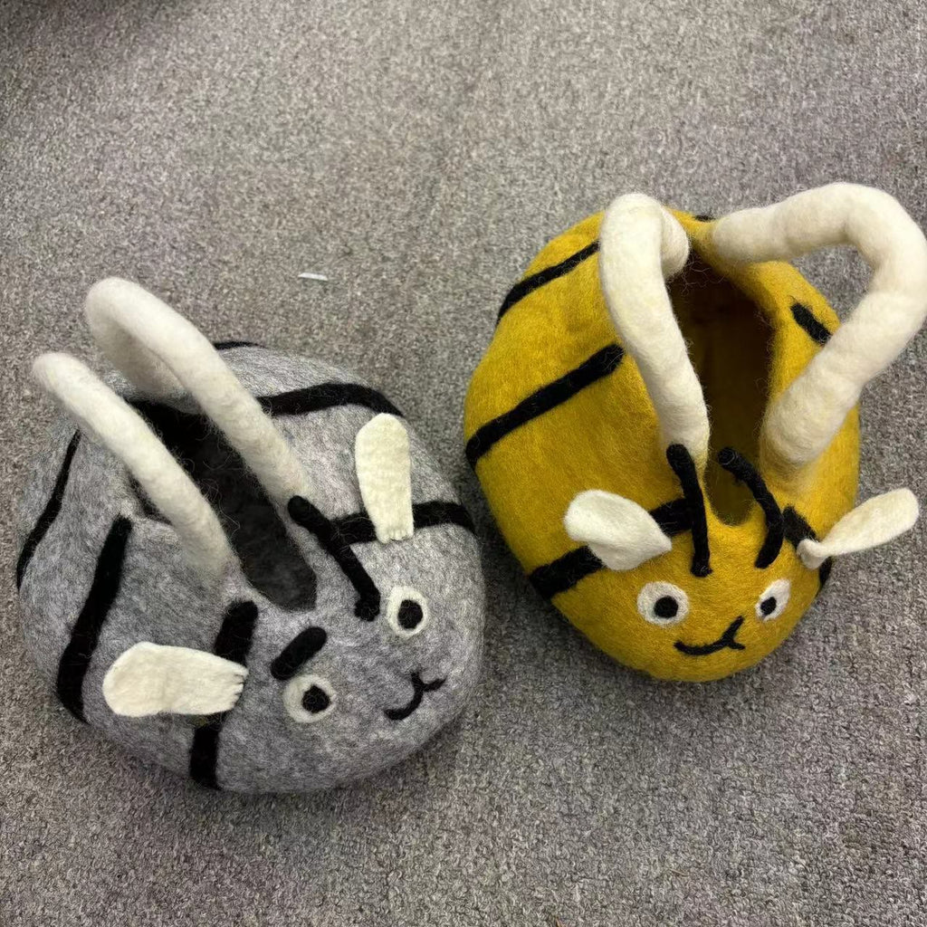 Needle Felted Bag - Adorable Bee Clutch Bag | Handmade Felted Crafts  - image 3