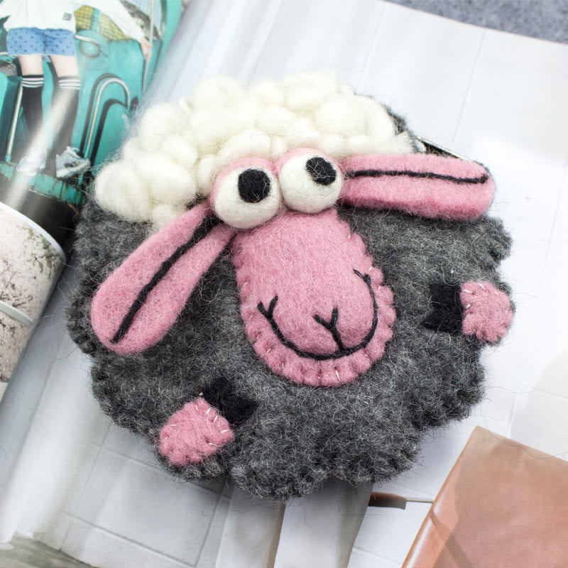 Needle Felted Bag - Round Sheep Coin Purse | Cute Handmade Money Pouch |  Lovely Gift For Kids - image 13