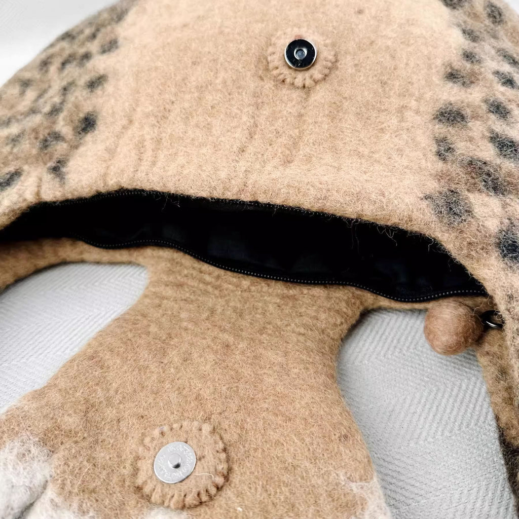 Needle Felted Bag - Creative Cat Paw Clutch |  Unique Small Hobo Bag | Fashion Felted Craft - image 3