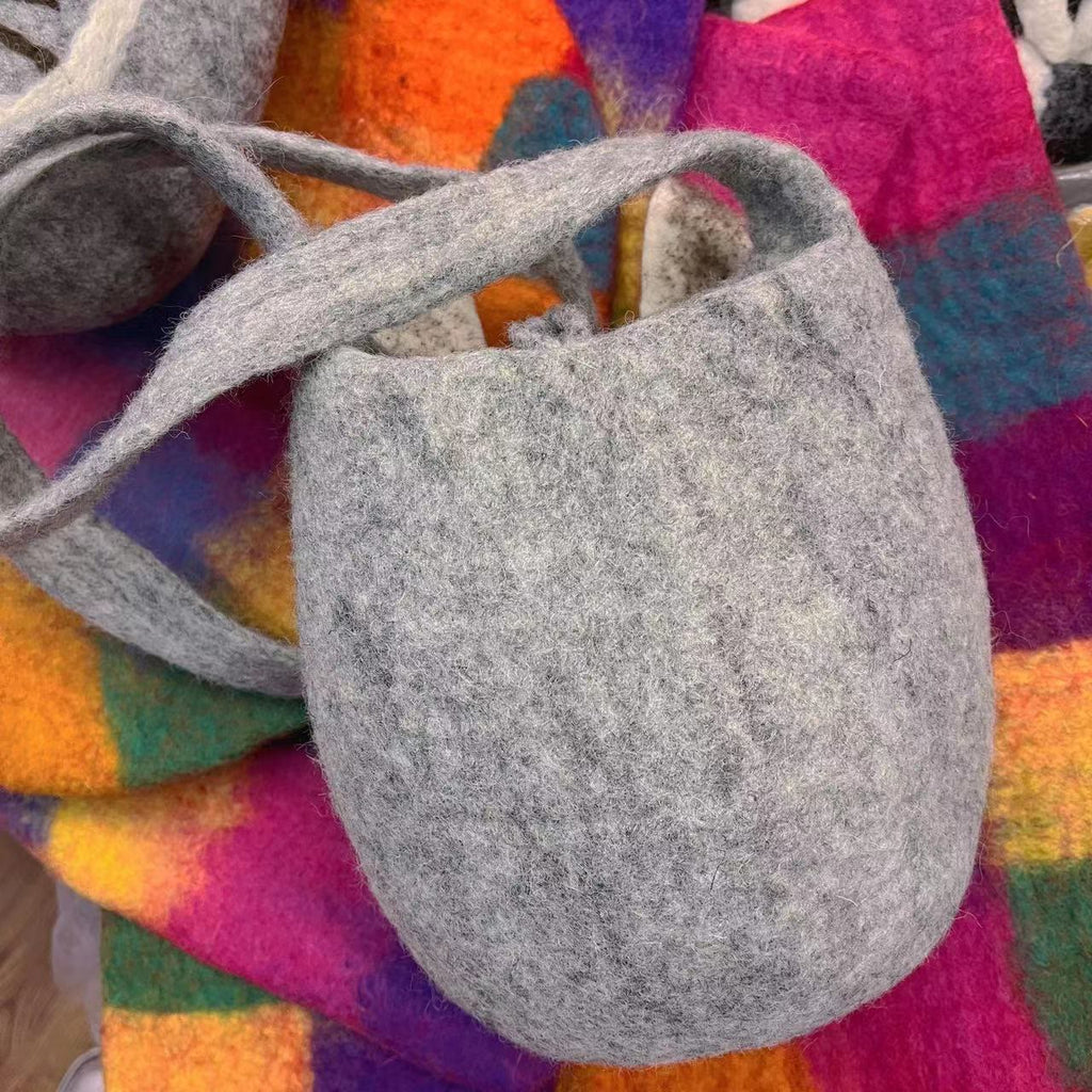 Needle Felted Bag -  Rabbit  Felted Strap Bag | Different Shapes Animal Bag | Lovely Birthday Gifts - image 4