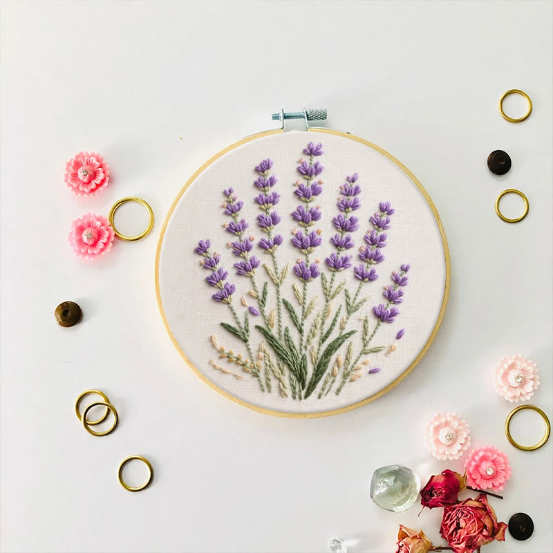 Rubbyoo Embroidery Kit - Charming Lavender | Beginner Friendly Needlework Craft  - image 8