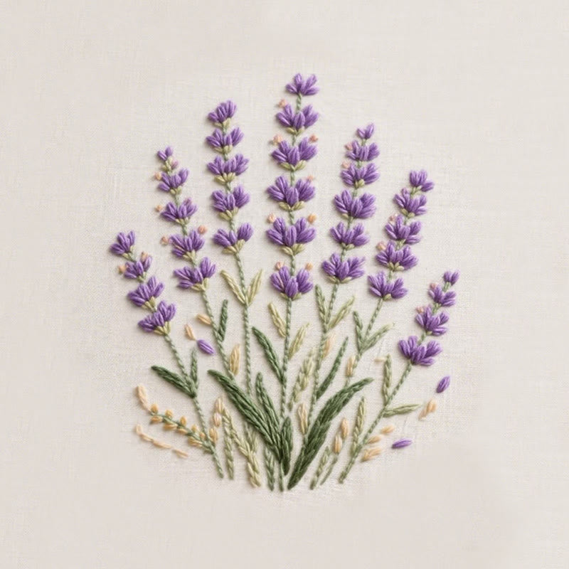 Rubbyoo Embroidery Kit - Charming Lavender | Beginner Friendly Needlework Craft  - image 9