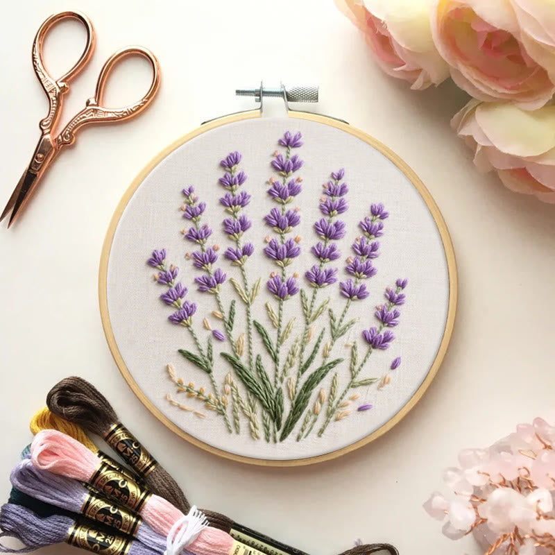 Rubbyoo Embroidery Kit - Charming Lavender | Beginner Friendly Needlework Craft  - image 5