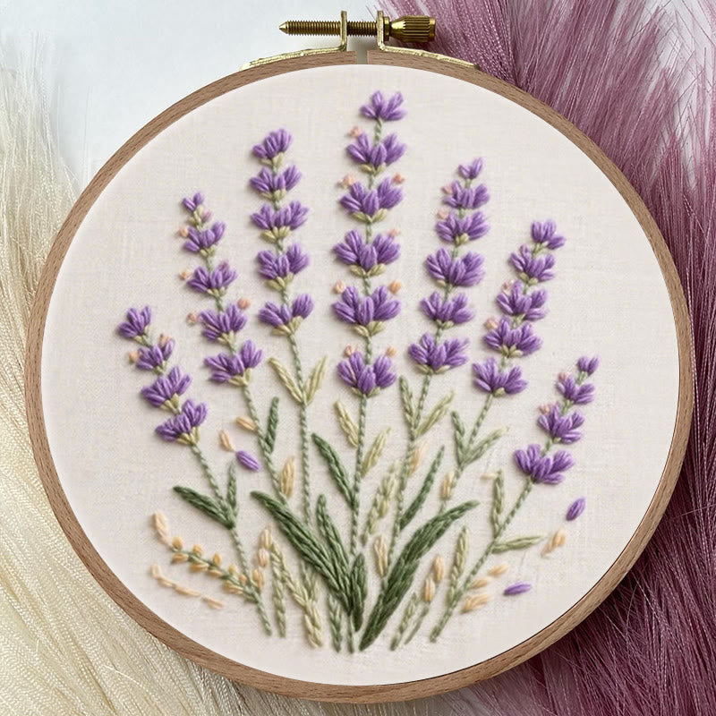 Rubbyoo Embroidery Kit - Charming Lavender | Beginner Friendly Needlework Craft  - image 1