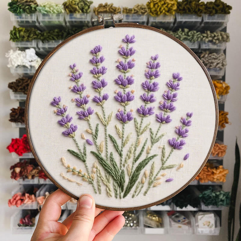 Rubbyoo Embroidery Kit - Charming Lavender | Beginner Friendly Needlework Craft  - image 4