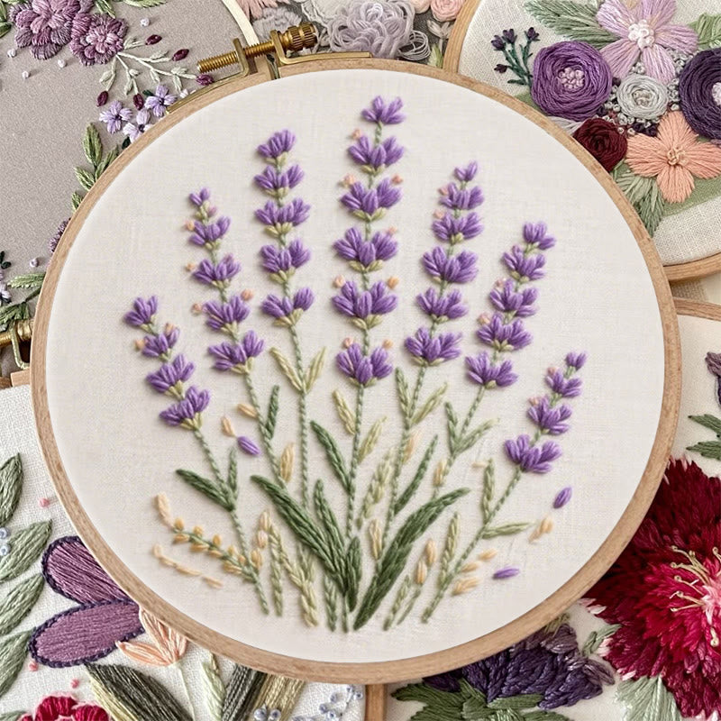 Rubbyoo Embroidery Kit - Charming Lavender | Beginner Friendly Needlework Craft  - image 2