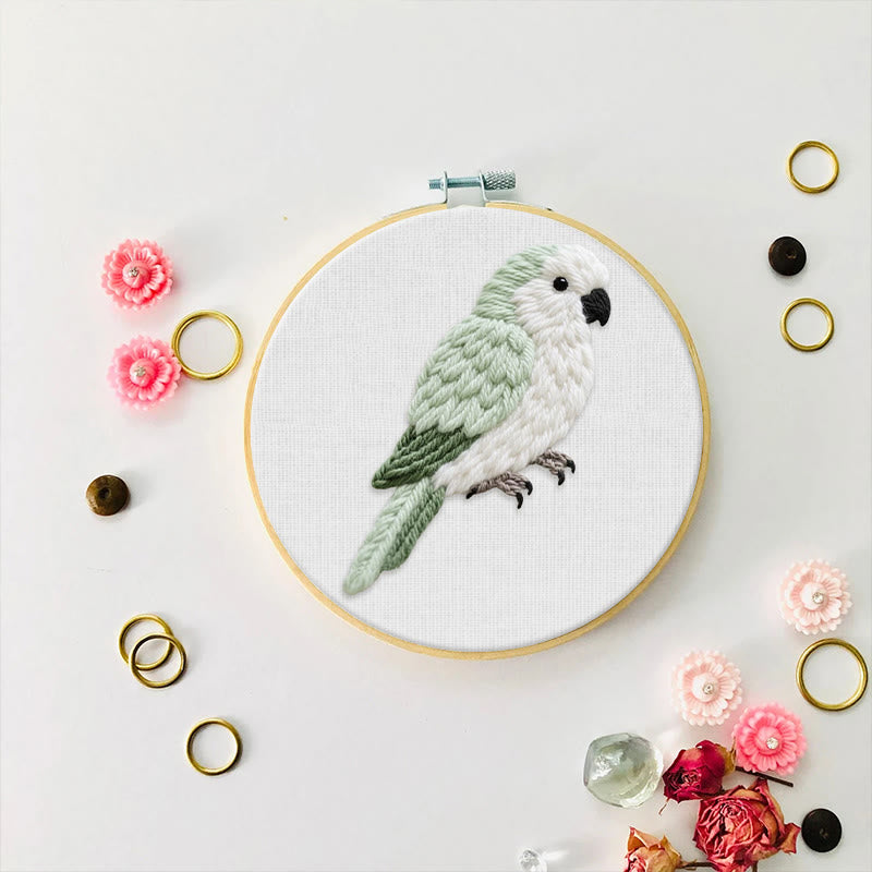 Rubbyoo Embroidery Kit - Cute Parrot | Thoughtful Gift For Bird Lover  - image 8