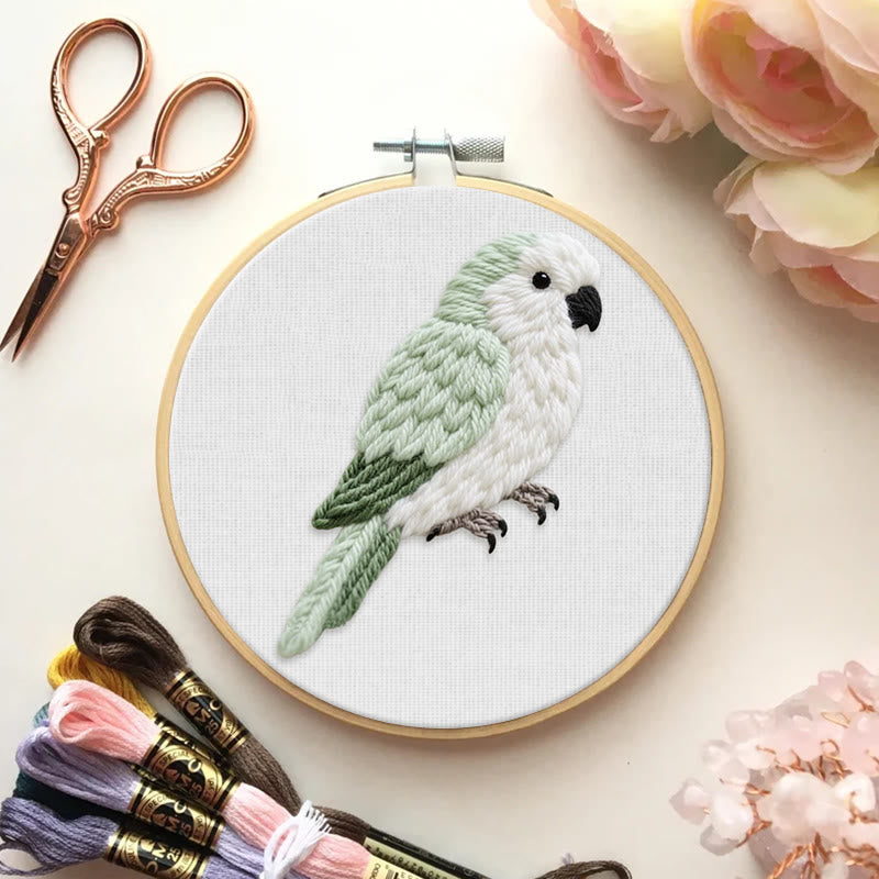 Rubbyoo Embroidery Kit - Cute Parrot | Thoughtful Gift For Bird Lover  - image 7