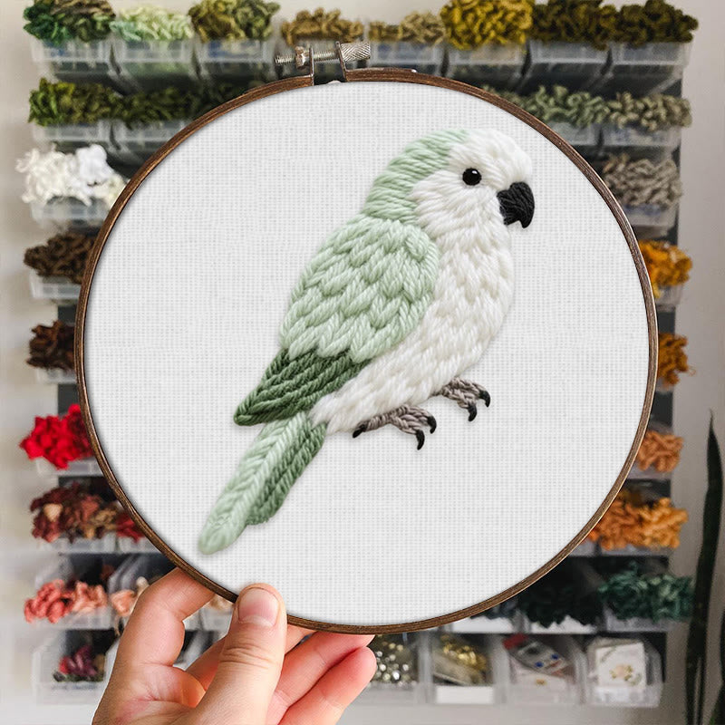 Rubbyoo Embroidery Kit - Cute Parrot | Thoughtful Gift For Bird Lover  - image 5