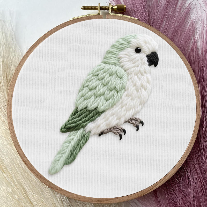 Rubbyoo Embroidery Kit - Cute Parrot | Thoughtful Gift For Bird Lover  - image 4